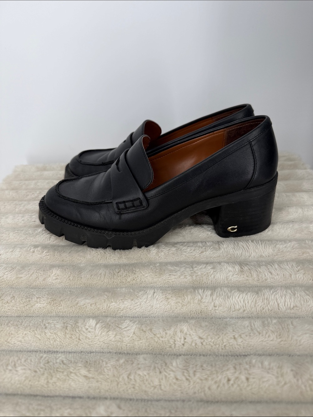 Coach Colleen Black Women's Loafers size 7.5B - Picture 10 of 13
